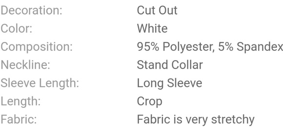 NEW White Bell Sleeve Crop Top - Picture 4 of 5